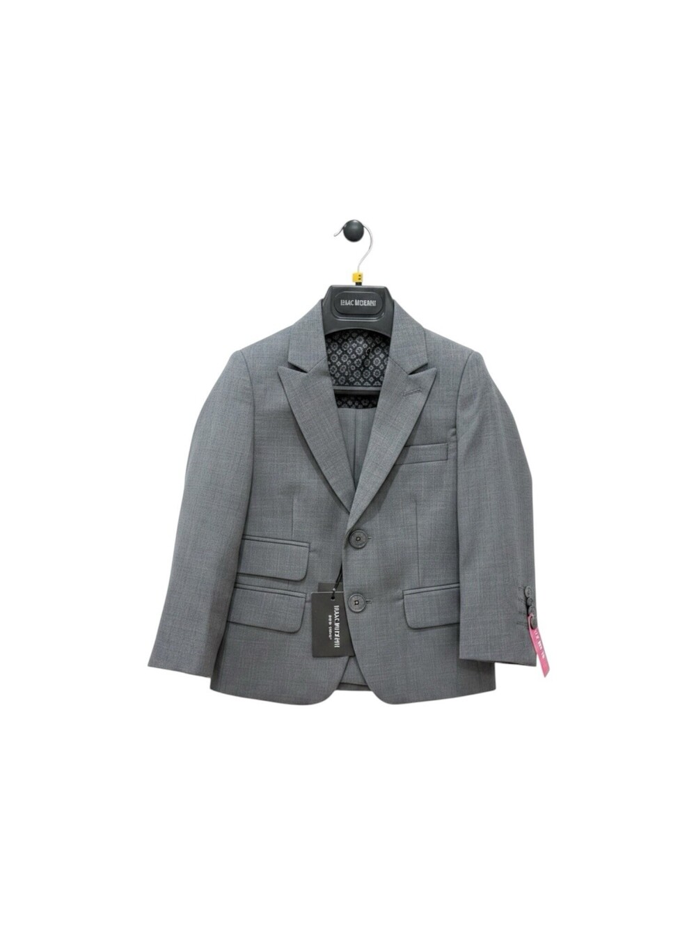 Isaac Mizrahi Black Boys 2Pc Charcoal Wool Suit Size 2 Slim Fit NWT